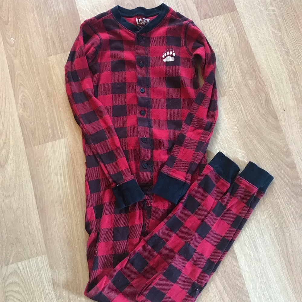 One Piece Flannel Pajamas, size 10